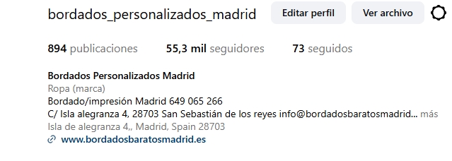 enlace a instagran de bordado madrid
